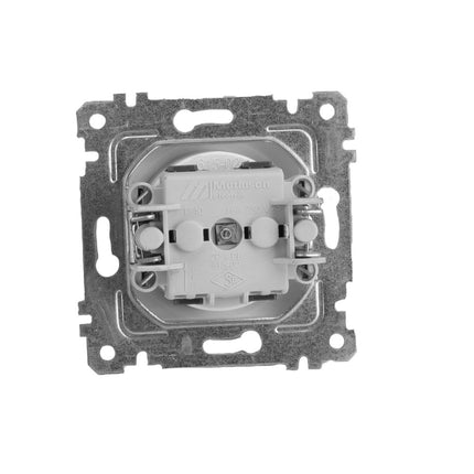 Gniazdo elektryczne pojedyncze z uziemieniem bez ramki RITA