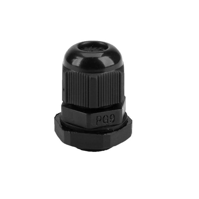 CABLE GLAND BLACK WATERPROOF CABLE GLAND PG-9 IP68
