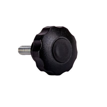 Pokrętło gwiazdowe 30mm śruba M6x23 wzmocnione z czarną zaślepką