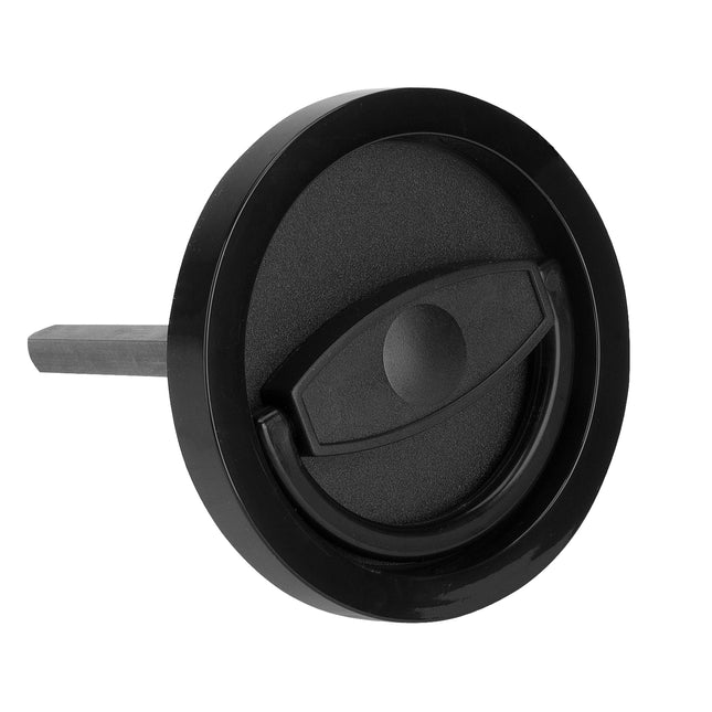 Wpuszczana klamka okrągła z pokrętłem długi trzpień