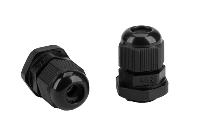 DŁAWIK KABLOWY DŁAWICA KABLOWA CZARNA WODOODPORNA PG-9 IP68 Euro-Box
