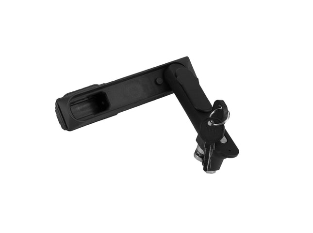 KLAMKA UCHYLNA ZAMEK HS DO ROZDZIELNI SZAF ELEKTRYCZNYCH CZARNA 1HS-0034 Euro-Box