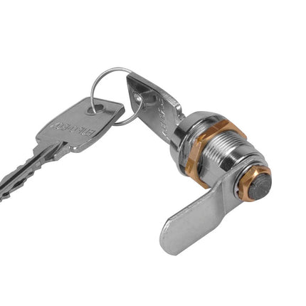 Zamek do skrzynki szafki BHP ubraniowej szkolnej z zapadką przeciwpyłową 1ZC-0595 Euro-Box