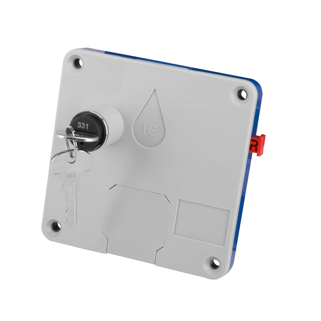 Zamek wrzutowy depozytowy na monetę mechaniczny na monetę 1 zł 1 € - do szafek, kabin