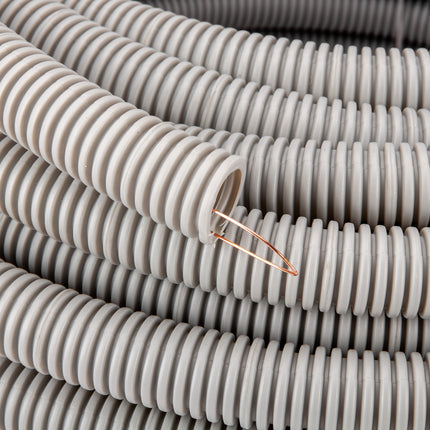 Rura peszel fi 11,2/16 mm z pilotem 750N PE szara bezhalogenowa 100m