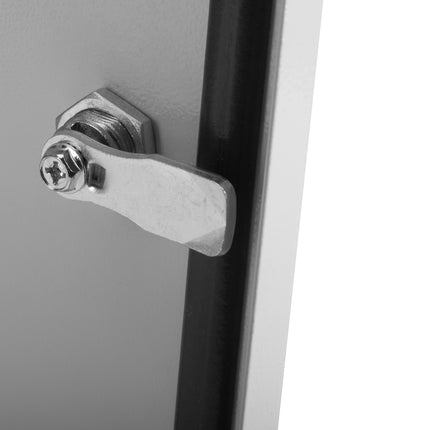 Zamek płetwa ćwierćobrotowy do szaf elektrycznych chromowany z kluczem EK333 1ZP-0281