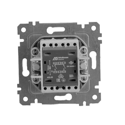 Wyłącznik światła podwójny podtynkowy bez ramki RITA