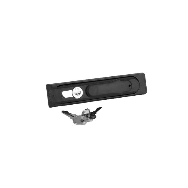 HS HANDLE LOCK FOR ELECTRICAL CABINET SWITCHBOARDS, BLACK - 2 keys