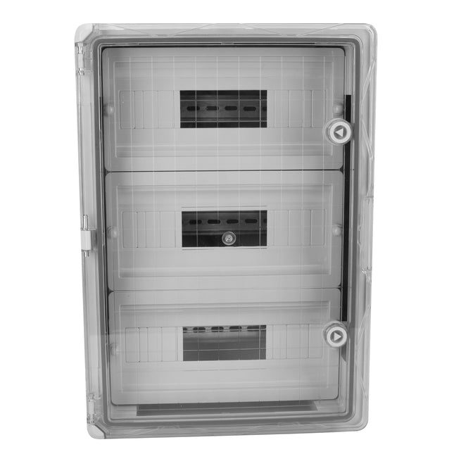 Skrzynka montażowa szafka ABS 350x500x190 transparentna pod esy 3x15 natynkowa komplet