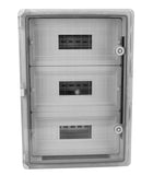 Skrzynka montażowa szafka ABS 350x500x190 transparentna pod esy 3x15 natynkowa komplet