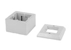 Puszka natynkowa do gniazd 45x45 2 moduły do koryta 46x18-46x25
