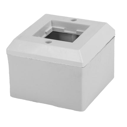 Puszka natynkowa do gniazd 45x45 2 moduły do koryta 46x18-46x25