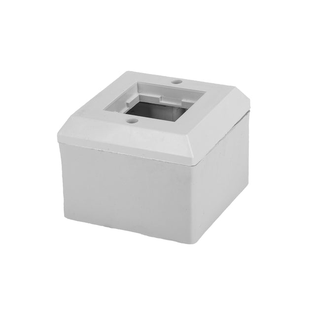 Puszka natynkowa do gniazd 45x45 2 moduły do koryta 46x18-46x25