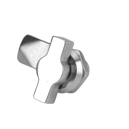 Zamek ćwierćobrotowy przemysłowy z uchwytem motylkowym metalowy 1ZP-0364