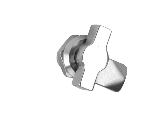 Zamek ćwierćobrotowy przemysłowy z uchwytem motylkowym metalowy 1ZP-0364 Euro-Box