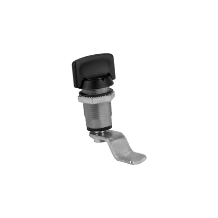Zamek ćwierćobrotowy motylkowy dociskowy GH=34 mm ZnAl czarny z ryglem 1ZP-0378