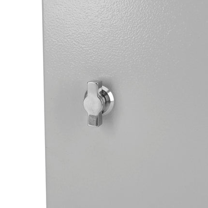 Zamek ćwierćobrotowy przemysłowy z uchwytem motylkowym metalowy 1ZP-0364