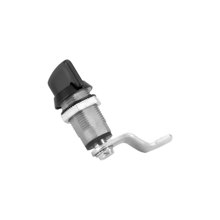 Zamek ćwierćobrotowy motylkowy dociskowy GH=34 mm ZnAl czarny z ryglem 1ZP-0378