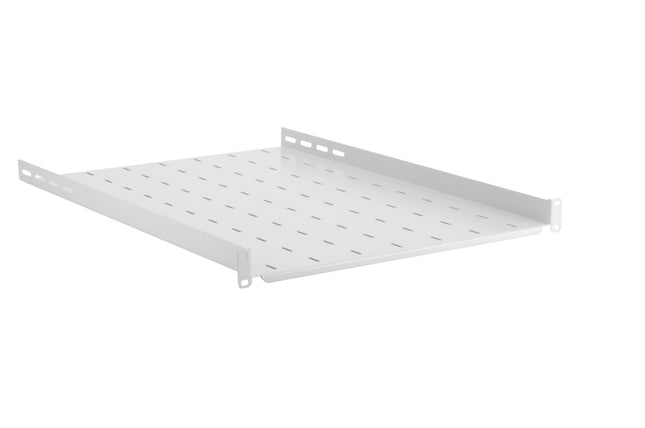 Półka regulowana do szafy RACK 19" 1U 650 mm szara Euro-Box