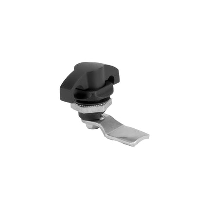 Pokrętło motylkowe ZnAl pod kłódkę czarne z ryglem 1ZP-0063