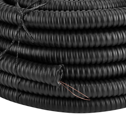 Rura karbowana peszel metalowy w oplocie PVC z pilotem FI 26/30 25 M