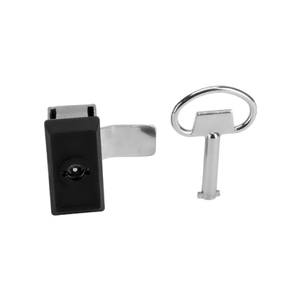 Zamek przemysłowy ćwierćobrotowy GH 23,3 ZnAl klucz dwuskrzydłowy 3mm 4P-0015
