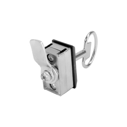 Zamek przemysłowy ćwierćobrotowy GH 23,3 ZnAl klucz dwuskrzydłowy 3mm 4P-0015