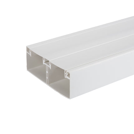 Koryto kablowe PVC dzielone 130x50 do gniazd 45x45 białe kanał instalacyjny
