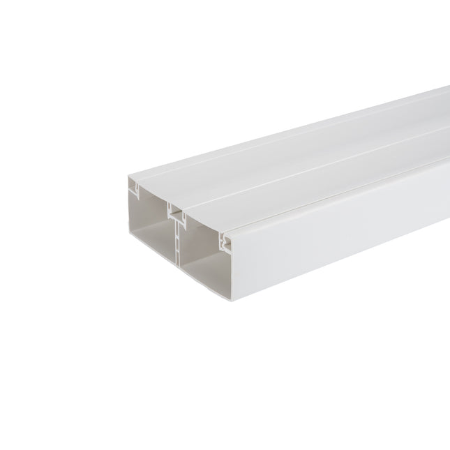 Koryto kablowe PVC dzielone 130x50 do gniazd 45x45 białe kanał instalacyjny