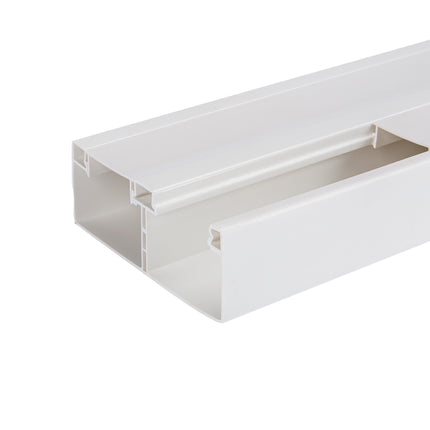 Koryto kablowe PVC dzielone 130x50 do gniazd 45x45 białe kanał instalacyjny
