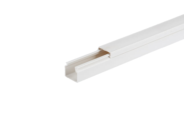 Koryto Kablowe PVC 16x16 2 m Listwa Elektroinstalacyjna Kanał Kablowy z Pokrywą