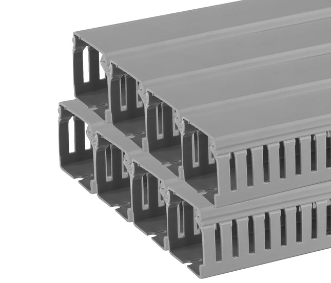 KORYTO KABLOWE KANAŁ GRZEBIENIOWY LISTWA PERFOROWANA DO SZAF 40x40 OPAKOWANIE 50 M Euro-Box
