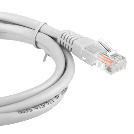 KABEL PRZEWÓD SIECIOWY PATCHCORD LAN UTP KAT.5E 2xRJ45 SZARY 3 m Euro-Box