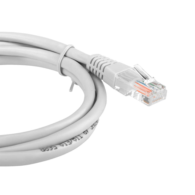 KABEL PRZEWÓD SIECIOWY PATCHCORD LAN UTP KAT.5E 2xRJ45 SZARY 3 m Euro-Box