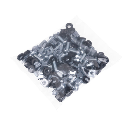 ZESTAW MONTAŻOWY ŚRUBY MONTAŻOWE M6 DO SZAFY RACK 19" 10" 500 SZT. SREBRNE Euro-Box