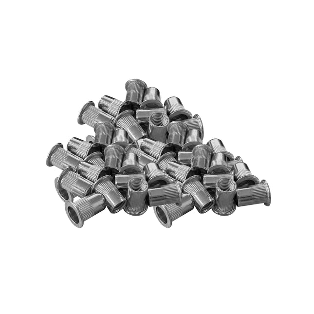 Nitonakrętka radełkowana M12 ocynkowana z kołnierzem  zakres 1-4 mm 50 szt 4N-0025