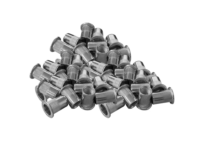 Nitonakrętka radełkowana M12 ocynkowana z kołnierzem  zakres 1-4 mm 50 szt 4N-0025