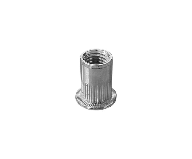 Nitonakrętka radełkowana M12 ocynkowana z kołnierzem  zakres 1-4 mm 50 szt 4N-0025