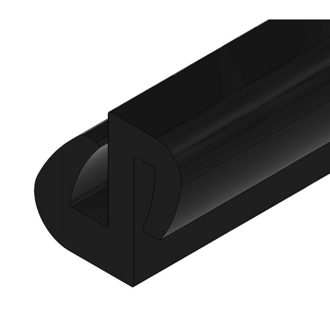 Uszczelka krawędziowa profil S 4 mm EPDM 1 m 12UK-0003