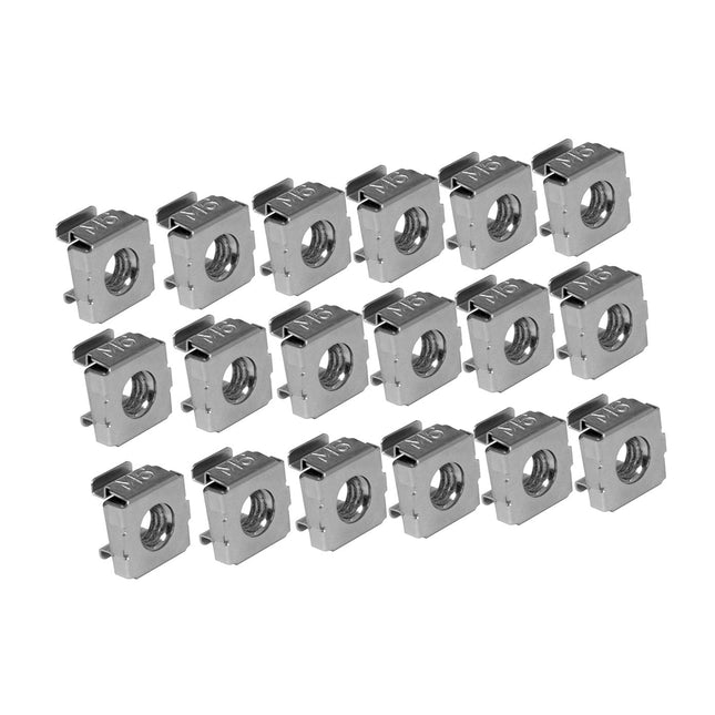 Nakrętka koszyczkowa M6 T2 biały ocynk 100 szt. klipsowa 4N-0001 Euro-Box