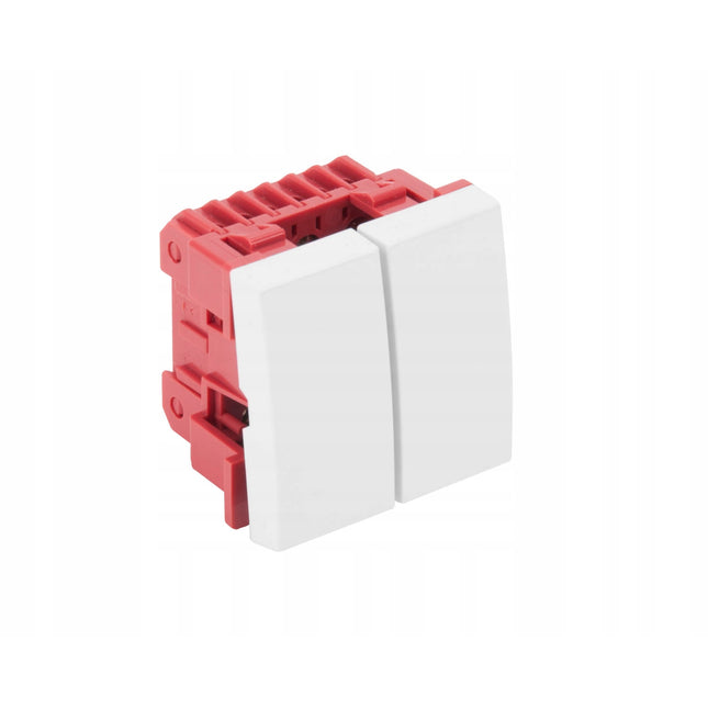 Doppelschalter 250V~ 45x45