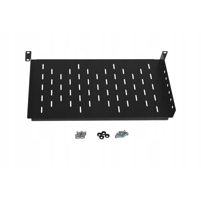 Feste Ablage für 19'' RACK-Schrank 1U 250 mm schwarz