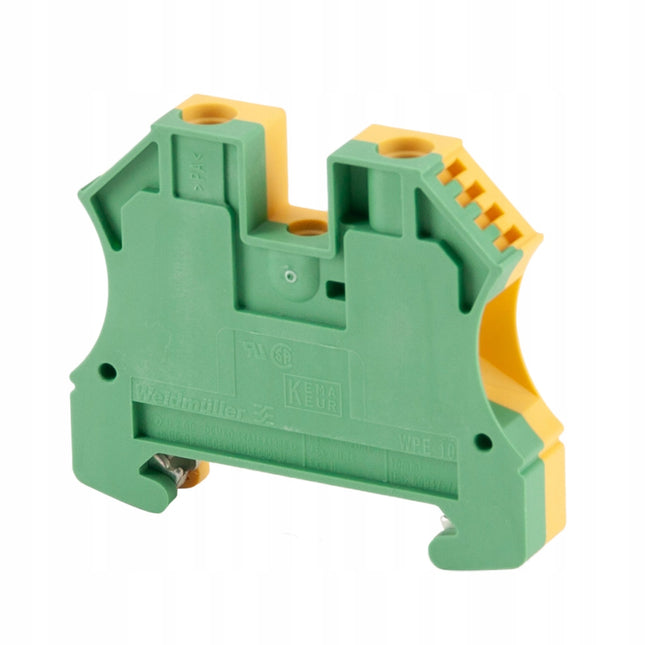 Złączka szynowa ochronna ZUG na TH35 zielono-żółta