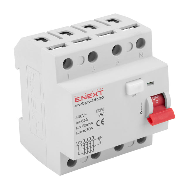 Wyłącznik różnicowoprądowy różnicówka 4P 63A 30mA