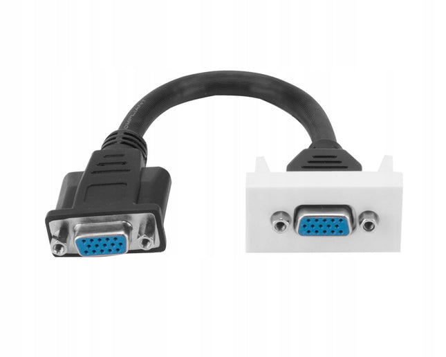 Adapter SVGA 22,5x45 mm z przewodem Euro-Box