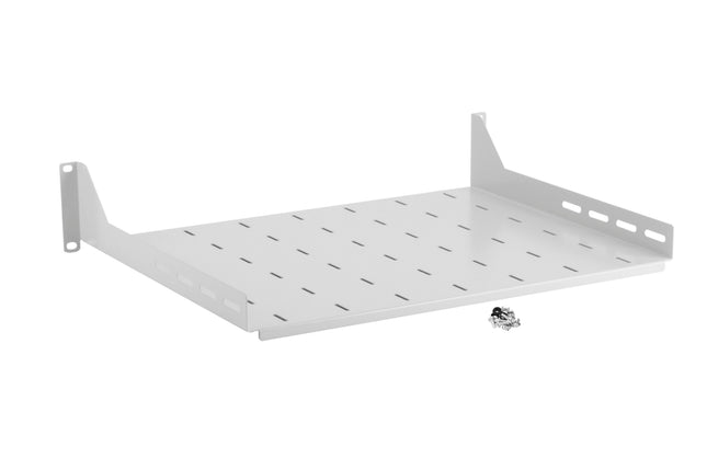 Półka stała do szafy RACK 19" 2U 350 mm szara Euro-Box