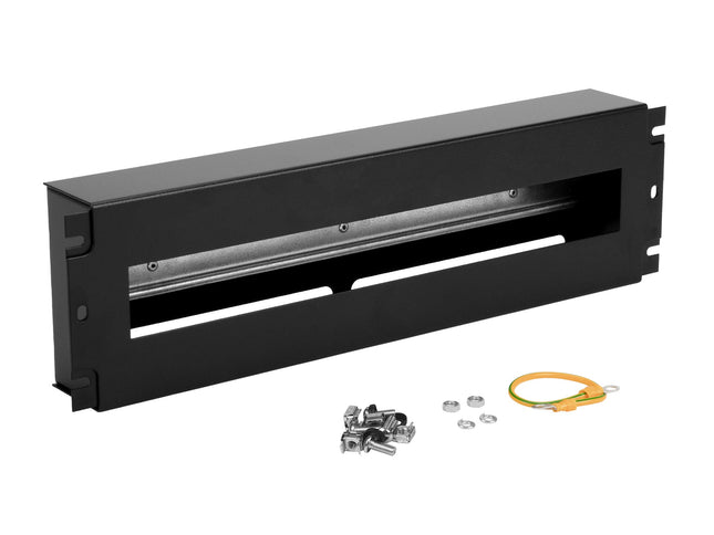 Panel dystrybucji napięć 3U 22xS RACK 19” czarny Euro-Box