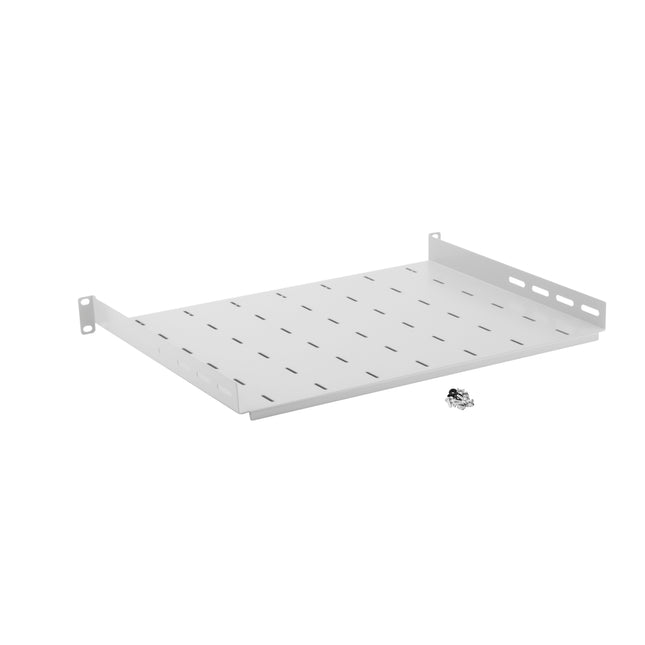 Feste Ablage für 19" RACK-Schrank 1U 350 mm Grau