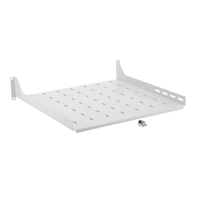 Półka stała do szafy RACK 19" 2U 450 mm szara