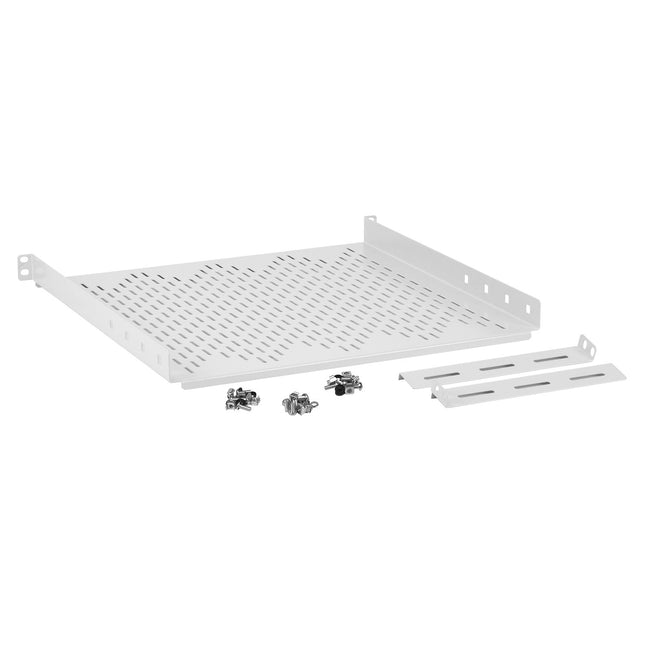 Półka regulowana do szafy RACK 19'' 1U 350 mm szara Euro-Box